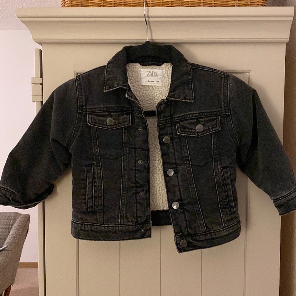 Zara Sherpa denim jacket
